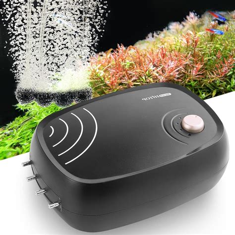 Review of AQQA Ultra-Quiet Aquarium Air Pump: 3W, Dual Outlet ...