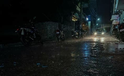 It's raining! Heavy downpour, gusty winds bring relief from scorching ...