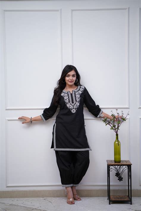 Afghani Kurti Pant set – Taana Baana