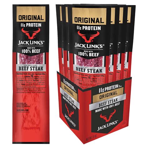 Jack Link's Beef Steak - Original - 1oz - 12ct Display Box
