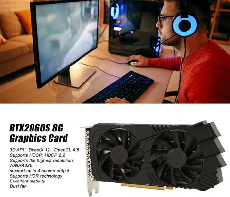 Buy RTX2060S 8G Graphics Card, 8GB GDDR6 256Bit Gaming Graphics Card ...