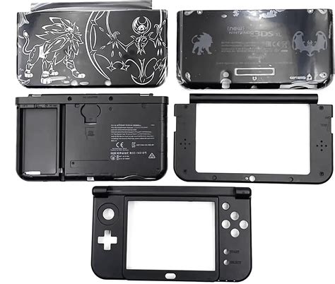 Custom New3DSXL Housing Case Shells Sun/Moon Black Limited Edition 5 ...