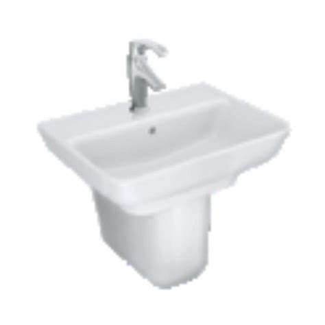 Kohler White Half Pedestal Standard Basin – Decure.in