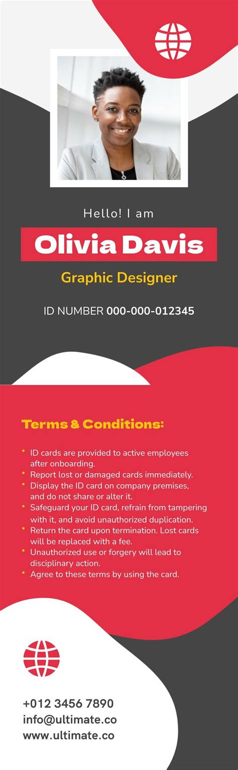 Image result for ID Card Examples