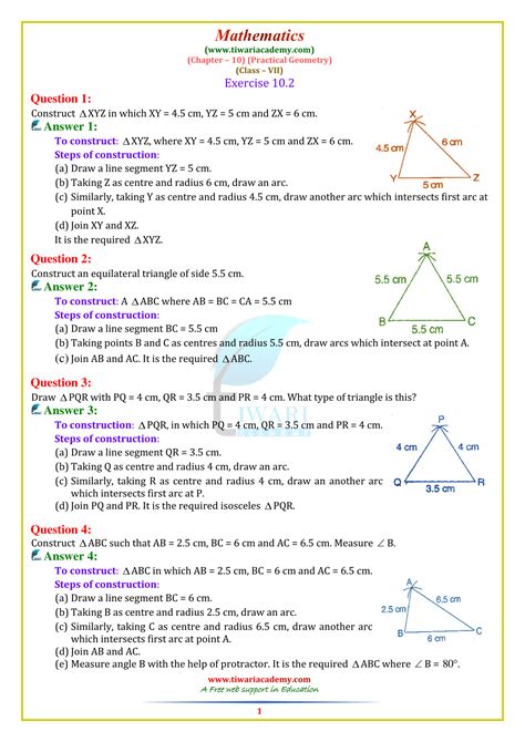 Class 10 Maths Exercise 7.2 Question 8 的图像结果
