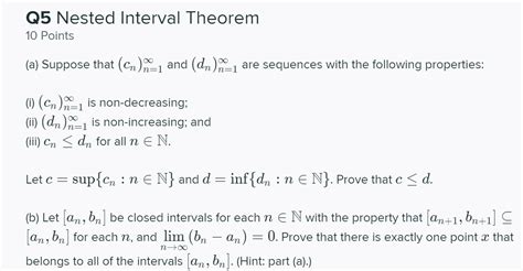 Image result for Nested Interval Theorem