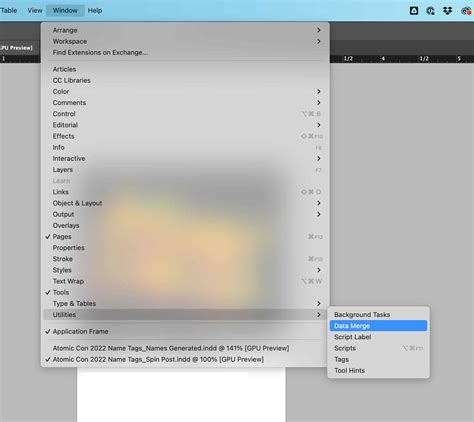 Image result for Mail Merge in InDesign