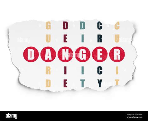 Security concept: Danger in Crossword Puzzle Stock Photo - Alamy