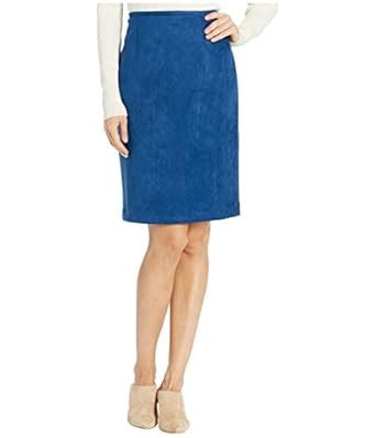 Buy Calvin Klein Women's Suede Straight Skirt, Dark Mallard, 14 at ...