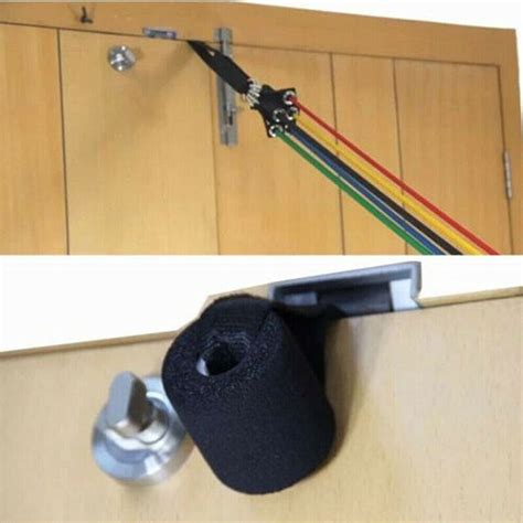 Buy Pilates Latex Tube Elastic Belt Resistance Bands Over Door Anchor ...