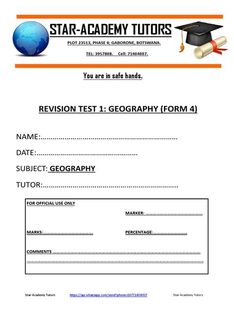Image result for Form 1 Geography Test