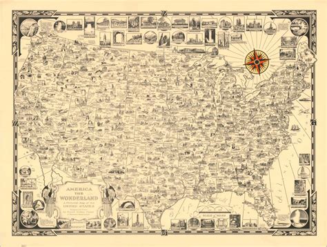 America the Wonderland - Curtis Wright Maps