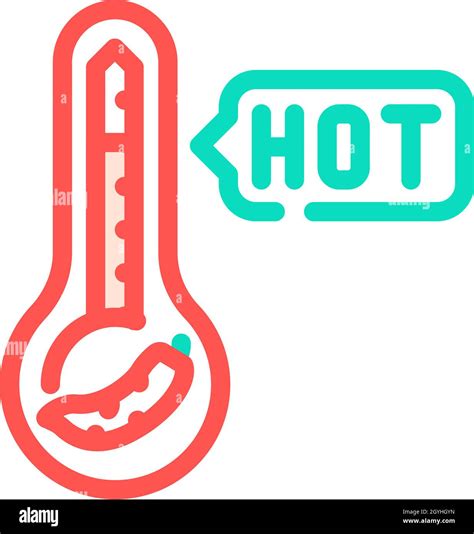 hot pepper spice scale color icon vector illustration Stock Vector ...