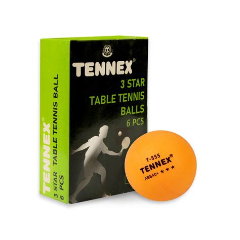 Table Tennis Ball (Pack of 6) ABS – Tennex