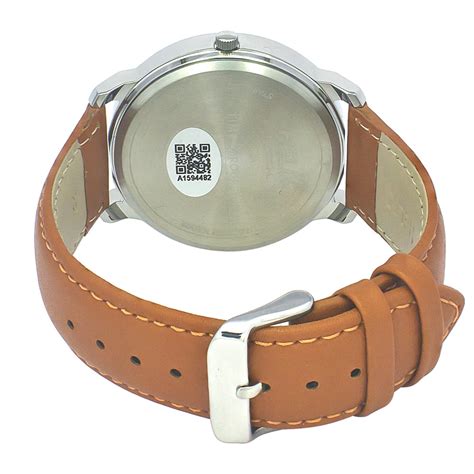 Helix By Timex Black Round Analog Leather Watch Men -TW039HG09