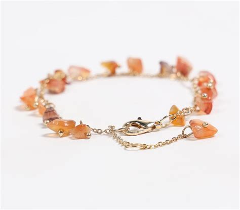 Recycled Brass & Natural Stone Anklet – GAAIA