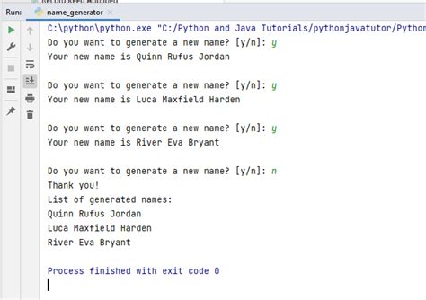 Image result for Python Development Web Name Generator