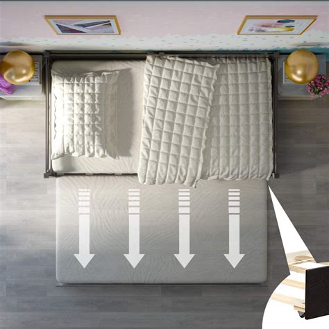 Buy Giantex Wood Daybed with a Trundle, Twin Trundle Daybed with ...