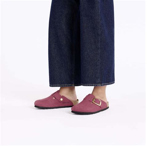 Buy Pink Boston Big Buckle Nubuk Leather Online in India - BIRKENSTOCK