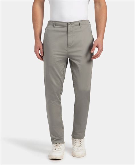 Buy Super Combed Cotton Rich Elastane Stretch Woven Fabric Slim Fit All ...