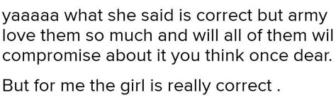 your..right..but do you really want them to compromise soo much ...
