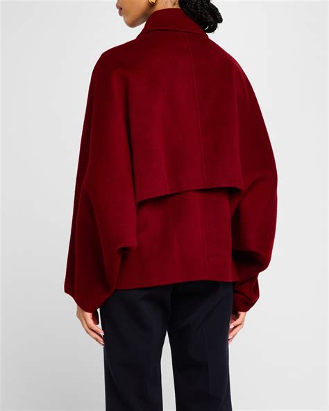 Loulou Studio Camila Short Wool Cashmere Coat | Neiman Marcus
