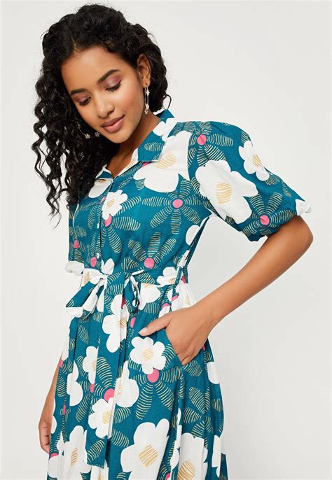 Buy Women Floral Print Midi Dress Online at just Rs. 999.0 ...