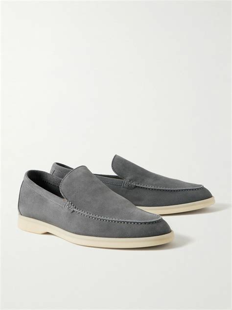 Loro Piana - Summer Walk Suede Loafers - Gray Loro Piana