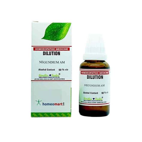 Negundium Americana Homeopathy Mother Tincture Q in 30ml, Schwabe ...