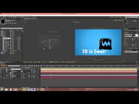 After Effects CS6 Tutorial - 50 - Setting up a 3D Scene Part 3 Video ...