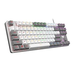 AULA F3287 Wired TKL Rainbow Mechanical Gaming Keyboard, 80% Compact ...