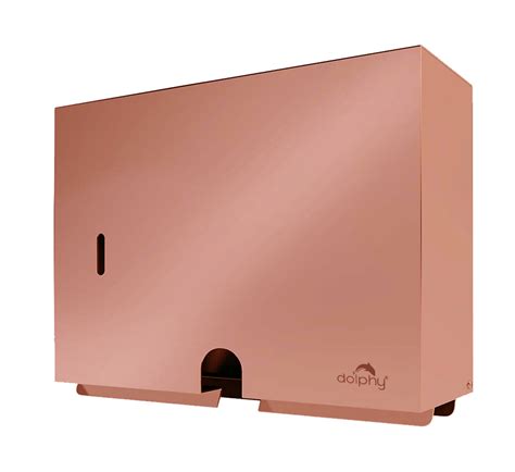 Stainless Steel Rose Gold Manual Paper Dispenser