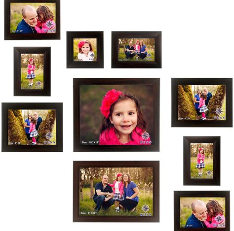 Buy Wens Photo Collage Frames Vector - Brown Online at Low Prices in ...