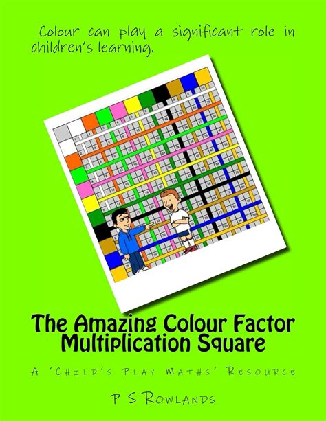 The Amazing Colour Factor Multiplication Square (Child's Play Maths ...