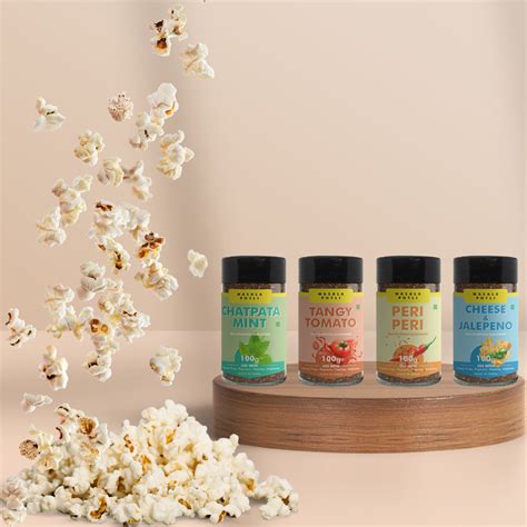 4 Seasoning Masalas Combo | Chapata Mint, Cheese & Jalapeno, & Peri ...