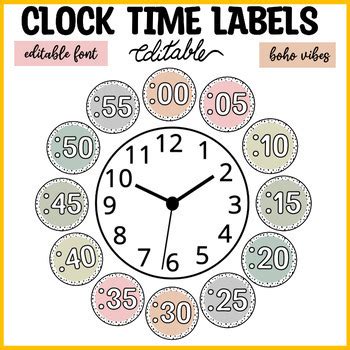 Image result for Free Printable Clock Numbers