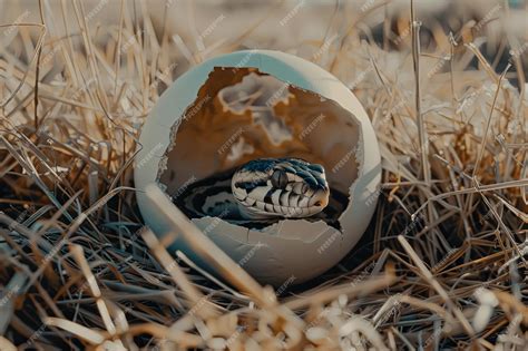 Premium Photo | Baby snake in egg Small young snakes Snake nest Reproduction of snakes in nature