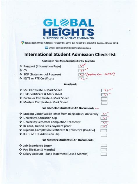 Application Form Checklist Example 的图像结果