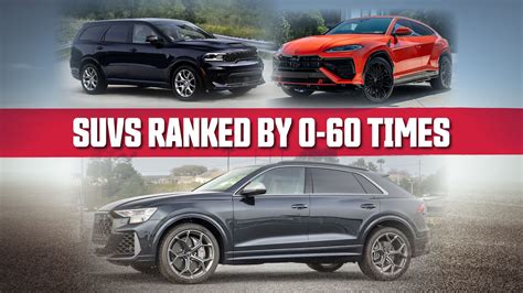 10 Quickest Combustion-Powered SUVs You Can Buy Right Now