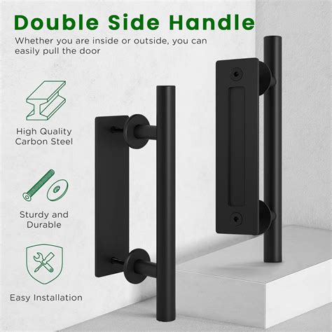 LDB_BUILDING Heavy Duty Sliding Barn Door Hardware Kit for 24-30 India ...