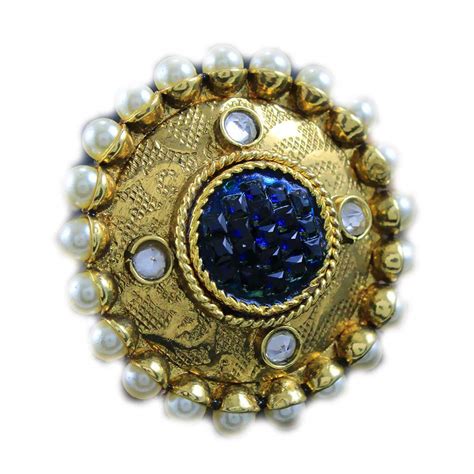 Buy manjari jewels Traditional Pearl Adjustable Ring for Women and ...