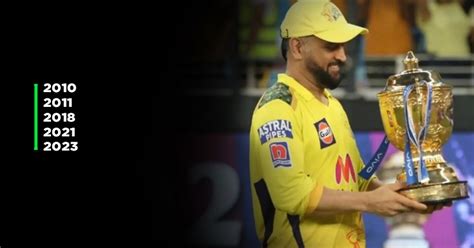 5 IPL Titles In 10 Finals From 14 Editions - CSK's Domination And ...