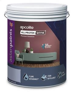Asian Paints Apcolite All Protek Shyne White Emulsion Wall Paint Price ...