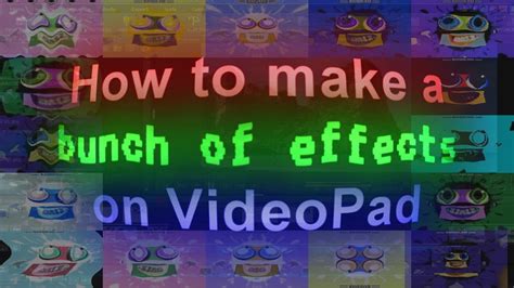 Image result for VideoPad Tutorial How to Make Effects