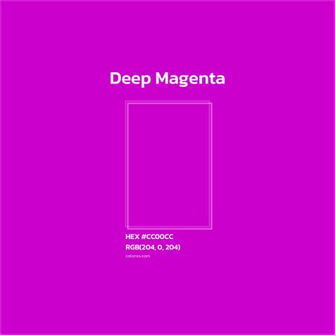 About Deep Magenta - Color codes | Matching colors and paints - colorxs.com