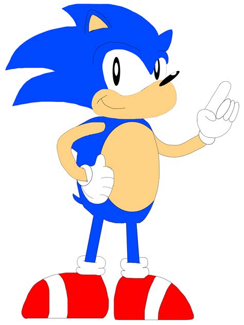 Classic Sonic Drawing by TerryDaToonatorGuy on Newgrounds