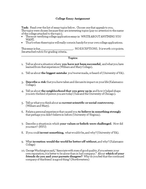 Image result for Essay Assignment