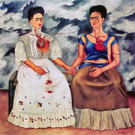 Frida Khalo- The Two Fridas - Canvas OR Print Wall Art - Walmart.com
