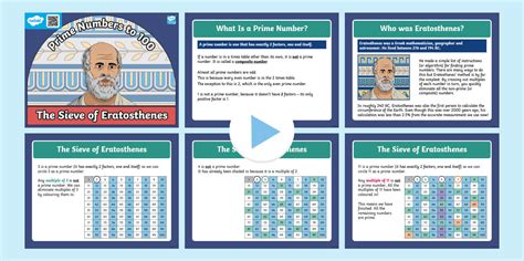 Sieve of Eratosthenes PowerPoint (teacher made) - Twinkl