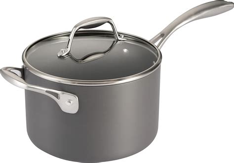 Amazon.com: MICHELANGELO 3 Quart Saucepan with Lid, Hard Anodized ...